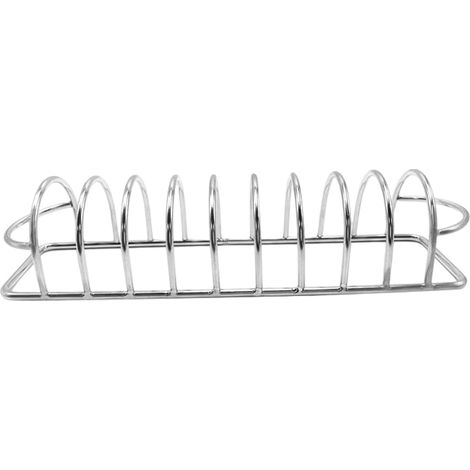 Rack BBQ Outil de barbecue antiadhésif en acier ydable peut contenir Porte-côtes extra long en pour jardin extérieur terrasse pelouse camping pique-nique cour barbecue (1/5)