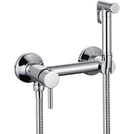 Design WC/Bidet Handbrause Komplett Set mit Mischer Aufputz