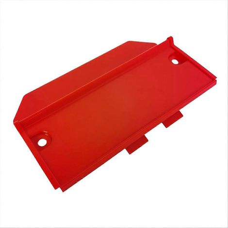 Cubierta de la caja de batería de la moto en plástico ABS rojo. Funda de batería Cpas (1/5)