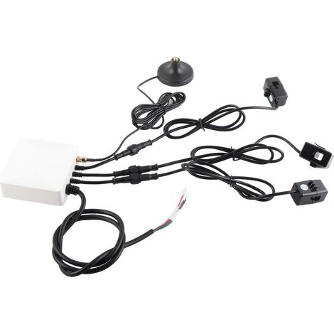 Pack WiFi intelligent de surveillance énergétique 3 phases avec 3 capteurs de circuit 200A, compteur électrique domestique 100-240V pour maison intelligente (1/5)