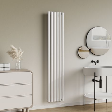 Radiador de panel Nore de Diseño monocapa tubular acero 180x36 cm - Blanco  [neu.haus]