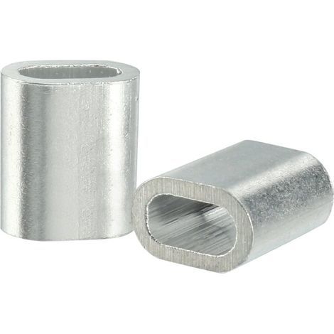 1mm 5/128 câble métallique Manchons en Aluminium Raccords clip boucle sertissages 50pcs (1/5)