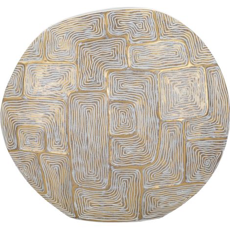 Vase Design en Résine "Elips" 48cm Or