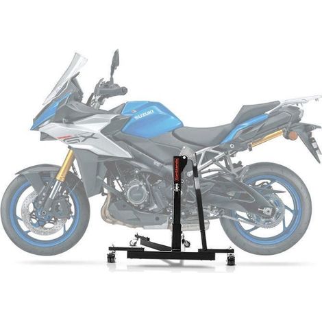 Zentralheber Motorrad - ConStands Power-Evo - Kompatibel mit Suzuki GSX-S 1000 GX - Tragfähigkeit 300 kg - Doppelrollen