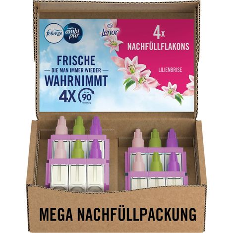 Febreze 3Volution Duftstecker 4er Nachfüller  Lilienbrise Ecom