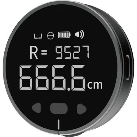 Telémetro de 9,99 m, telémetro portátil con regla electrónica, telémetro digital portátil, cinta métrica electrónica, cinta métrica electrónica, cinta métrica y medición (1/5)