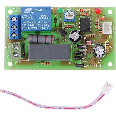 Interrupteur temporisé à déclenchement 220 V CA, module relais temporisé intégré, réglable par automate programmable (1/5)
