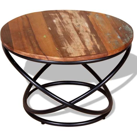 Maison Exclusive - Couchtisch Altholz Massiv 60x60x40 cm (1/5)