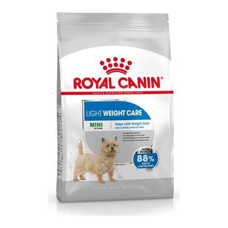 Nourriture que Royal Canin Mini Mini Poids Soins Petits Chiens de race (bas en calories) - 8kg (1/3)