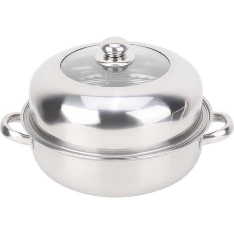 28cm stainless steel steamer for cooking ravioli at home (1/5)