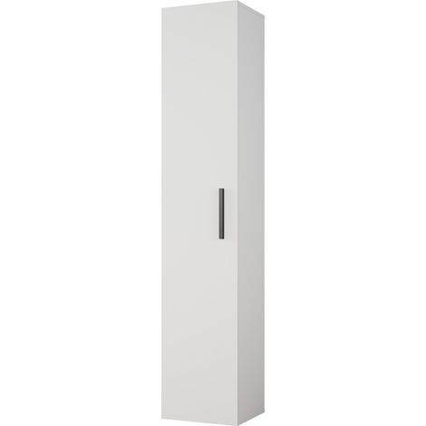 AX LIVING Schmaler Garderobenschrank Rosanno IVR – 40 cm Breite, Weiß