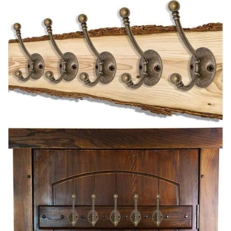 5 PiècesPatère Porte Manteau Murale Vintage Crochet Métal De Porte Chapeau Crochet Rétro, Contient des Vis (1/3)
