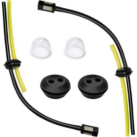 2 Ensembles Universel Filtre à Essence Kit, Durite Essence Debroussailleuse en Caoutchouc, Ampoule D'AmorçAge De Filtre, Joint De RéServoir De Carburant, pour Coupe-Herbe, Débroussailleuse (1/4)