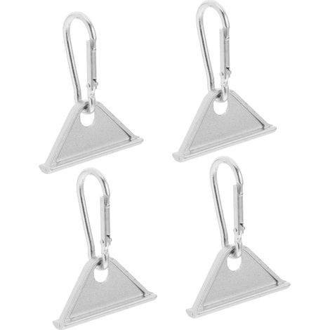 4 crochets à vis - aluminium - pour suspension et rangement (1/5)