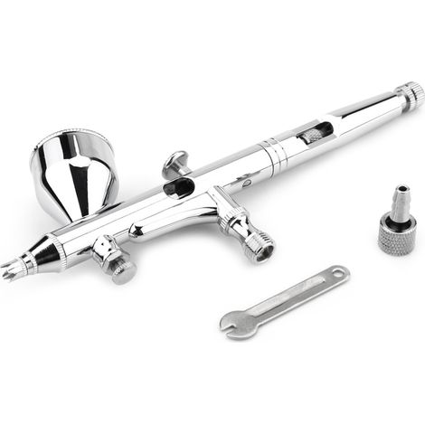 Kit d'aérographe à double action et gravité 0.2MM pour décoration de gâteaux, maquillage et nail art (1/5)