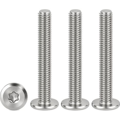 Vis Inox M4x50mm, 20 Pièces Vis Torx à Tête Plate MéCaniques (1/5)