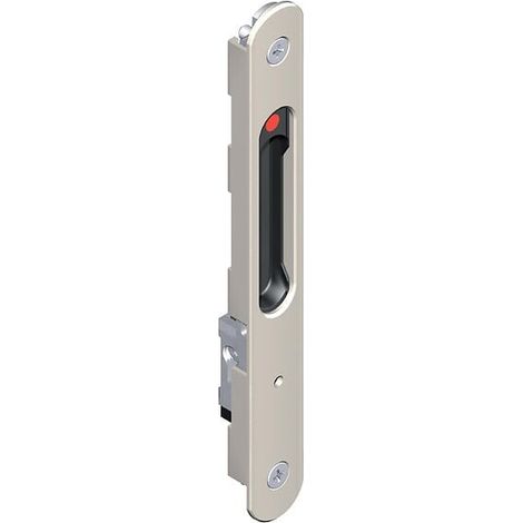 La Croisee Ds – Fermeture encastrée simple Silène aluminium – Pour baie vitrée – Coquille intérieure discrète – Dimensions 198x24x21mm – 3 crochets inclus