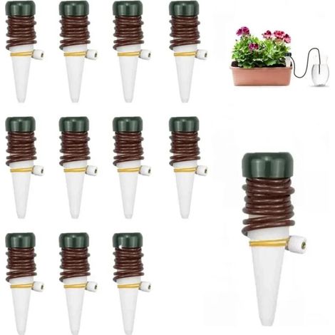 Système d'arrosage goutte à goutte pour plantes d'intérieur avec tuyaux ajustables - Irrigation automatique pour fleurs et jardin (1/4)