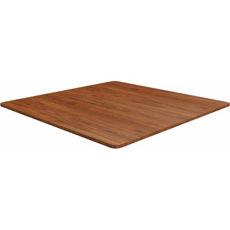 vidaXL Dessus de table carré Marron foncé90x90x1,5cm Bois chêne traité (1/4)