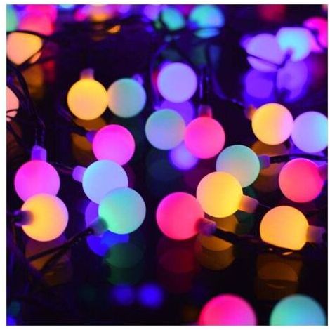 Solar-Lichterkette, 100 LEDs in verschiedenen Farben für den Innen- und Außenbereich, IP65 wasserdicht, 8 Modi, Leuchtkugeln, hübsche Dekoration für Weihnachten, Partys, Gärten, Terrassen und Balkone (1/5)