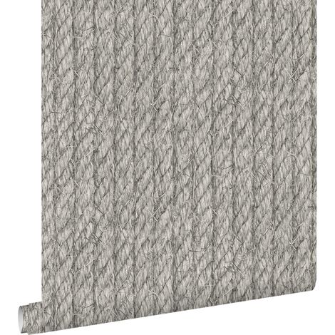 papier peint cordes gris foncé  - ESTAhome (1/5)