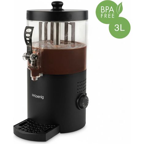 Schokoladengetränke-Spender - H.KOENIG - SHK802 - 1200 W - 3L - Schwarz (1/3)
