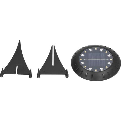 Selbstaufladende Solar-Bodenleuchte, RGB-LED, IP67 wasserdicht, warmweiß, für den Außenbereich (1/5)