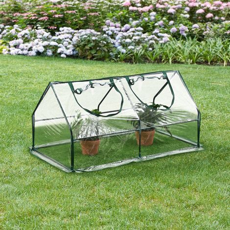 Mini Serra 'Laubach' per Giardino / Balcone (LxPxA): 120 x 60 x 60 cm - Copertura in PVC [en.casa] (1/5)