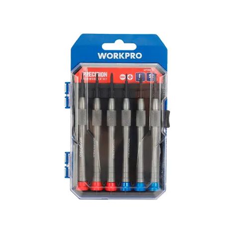 Set cacciaviti precisione Workpro alluminio punte magnetiche antiscivolo