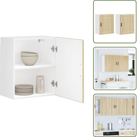 Almacenamiento - vidaXL Armarios pared para cocina 2 uds Porto roble sonoma - Armario de madera