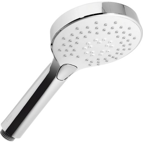 DUCHA MASAJE 3 TIPOS CHORRO DIÁMETRO 110 BLANCO CROMO