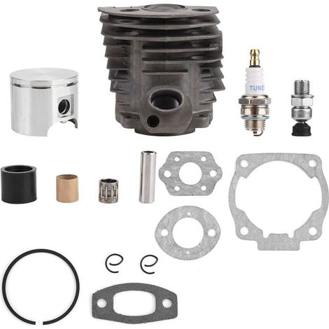 Jeffergarden Piston de cylindre de 46 mm avec kit de joints pour moteur Husqvarna 50,51,55 Rancher Nikasil