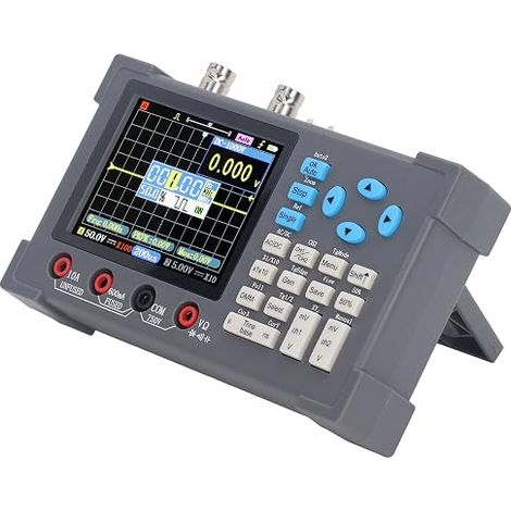 3 in 1 Portable Digital Oscilloscope, DSO3D12 2-Channel Oscilloscope, Multimeter and Signal Generator, 120MHz Bandwidth, 250/s Sampling Rate, Waveform Analysis (1/5)