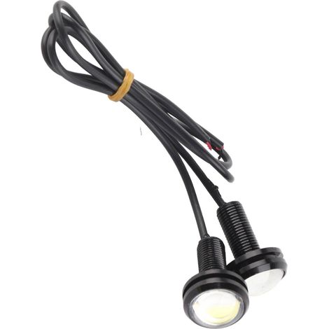 8 Ampoules LED Aigle Blanc 23mm 12V Aluminium Alliage Étanche Anti-poussière Feux de Jour pour Voiture (1/5)