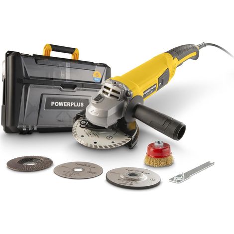 Powerplus Meuleuse d'Angle Électrique POWBOX015 - 1200 W - Disque Abrasif Ø 125 mm - 5 accessoires - Outillage (1/5)