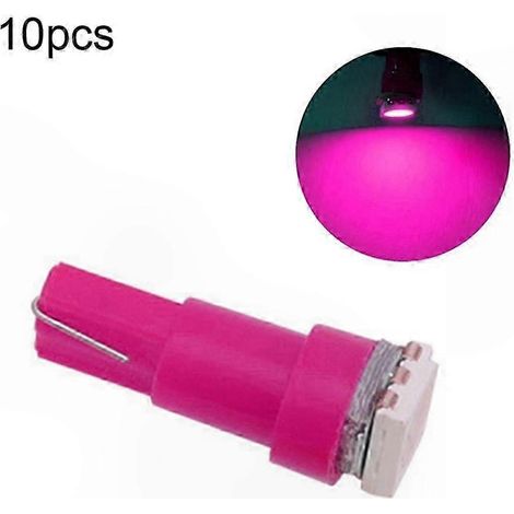 10er-Pack T5 5050 SMD LED-Lampen, 12V 0,5W Armaturenbrettbeleuchtung (Pink) (1/5)