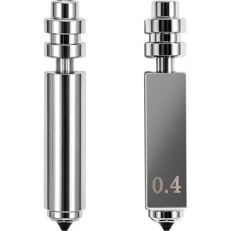 2Pcs Buses 0.4MM pour Kobra X Assemblé Extrudeur Hotend, Imprimante 3D Buse Acier Trempé, Acier Trempé 0.4mm Échange Rapide Haut Débit Extrudeur pour Kobra 3 (1/5)