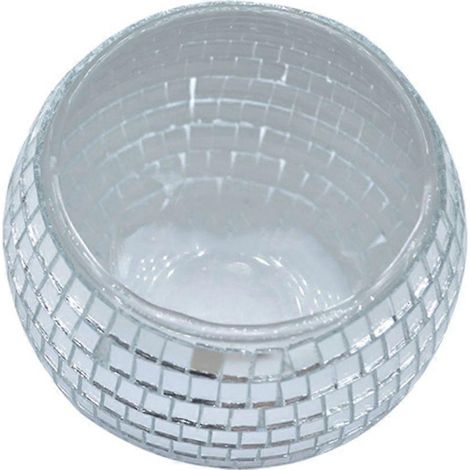 Pot bougeoir rond en miroir pour centre de table de mariage (1/4)