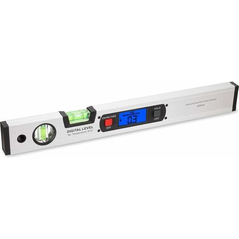 Digitale Wasserwaage, 400 mm, digitaler Winkelmesser, elektronische Wasserwaage, 360-Grad-Neigungsmesser mit Magnet, Neigungsmesser, Lineal, digitale Wasserwaage