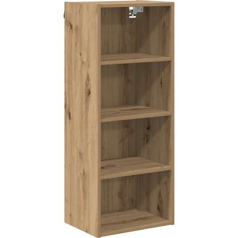 Armadio pensile moderno ampio spazio di archiviazione 40 x 29,5 x 100 cm in legno ingegnerizzato rovere artigianale 020053512