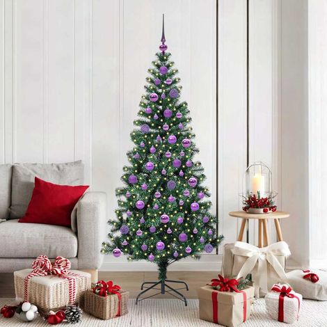 Künstlicher vorbeleuchteter Weihnachtsbaum Grün 180 cm