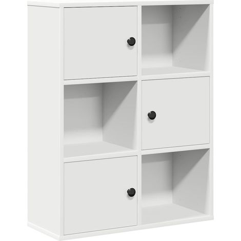 Maison Exclusive - Bücherregal Weiß 60x24x76,5 cm Holzwerkstoff