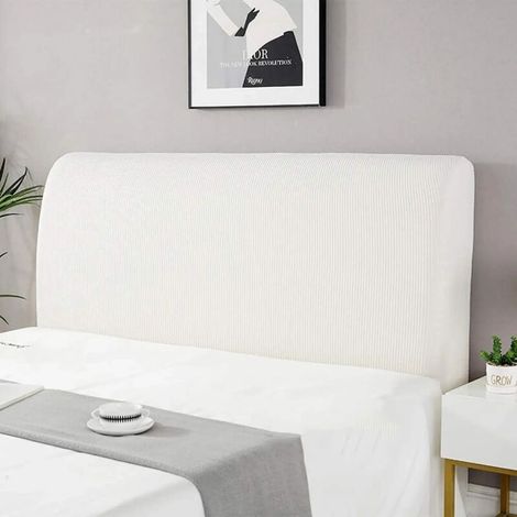 MINKUROW Kopfteil-Schonbezüge/Abdeckung, Kopfteil-Schonbezüge, gesteppter Bettbodenbezug, einfarbig, Staubschutz, elastischer Kopfbezug, All-Inclusive-Kopfteilbezug, Schlafzimmer, Nachbildung, Pullove