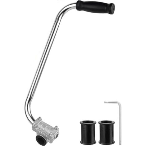 Poignée de tondeuse ergonomique, extension de poignée avec pince de support, poignée multifonction pour tondeuse à gazon de jardin, durable, facile à installer, facile à utiliser (1/5)