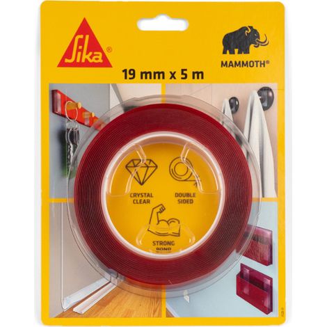 Cinta adhesiva de doble cara SIKA SikaBond Mammoth Crystal - 19 mm x 5 m