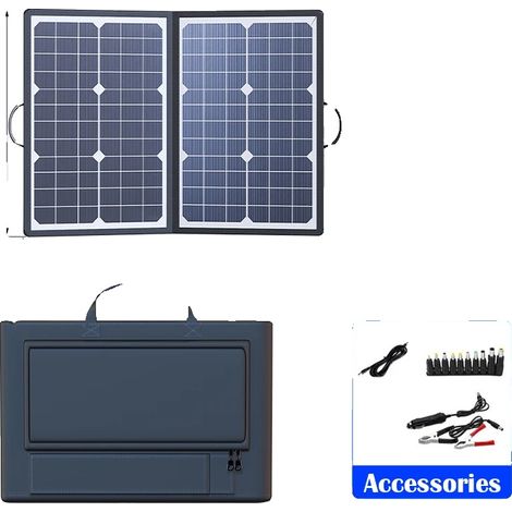 Station Solaire, Design Pliable, Haute Efficacité, Panneau solaire (1/2)