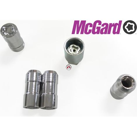 4 ECROUS ANTIVOL SU MCGARD M14X1.5/ 60°/ LONG. 50MM/ Ø22MM