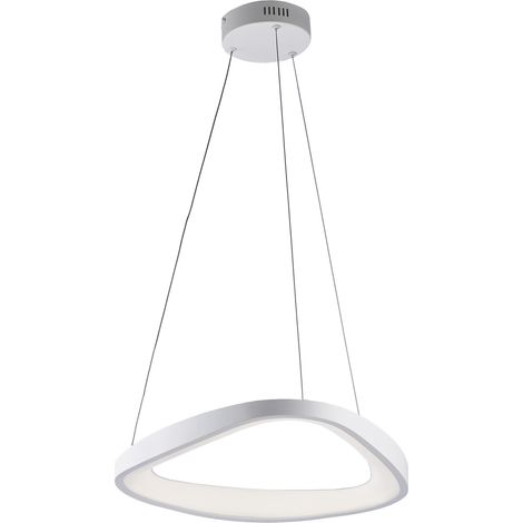 Sospensione Moderna Triangolare Anna Led Integrato In Alluminio Bianco (1/3)