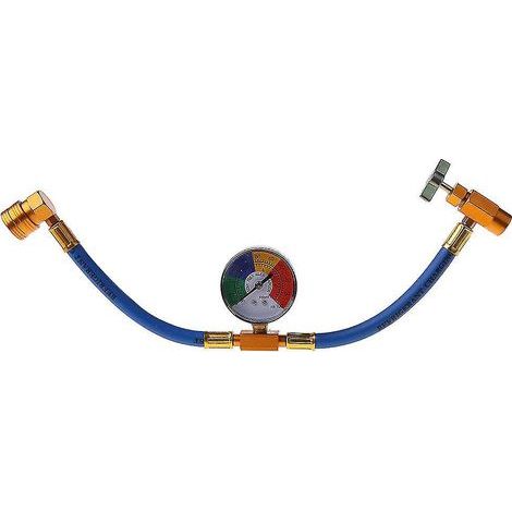 Tuyau de mesure pour recharge de réfrigérant R134a pour voiture, adaptateur de manomètre, tuyau de charge de réfrigérant (1/4)