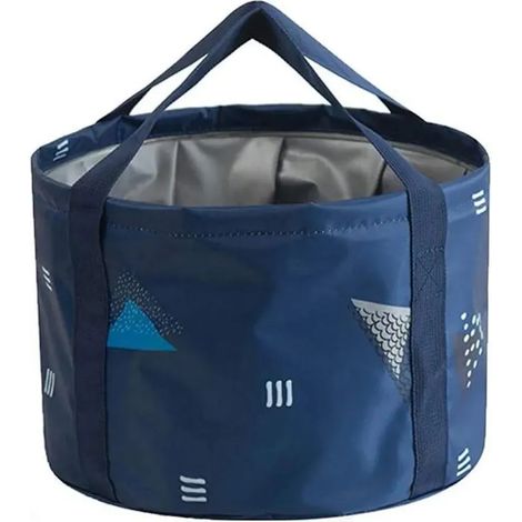 Cubo portátil y plegable de 18 litros, perfecto para acampar, viajar, pescar, practicar deportes al aire libre y para uso doméstico. (1/5)